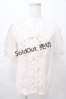 画像1: LIZ LISA / バラ刺繍スカラップブラウス 0 ベージュ Y-25-08-13-030-LO-BL-SZ-ZY