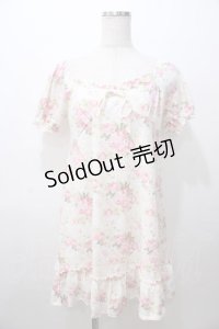 LIZ LISA / バラ起毛オフショルミニワンピ 0 オフ白 Y-25-08-13-032-LO-OP-SZ-ZI