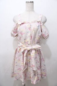 LIZ LISA / 水彩花柄ワンピース 0 ピンク Y-25-08-13-034-LO-OP-SZ-ZY