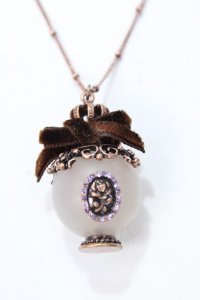 axes femme / 香水瓶風ネックレス  ブロンズ Y-25-08-15-001-AX-AC-SZ-ZY