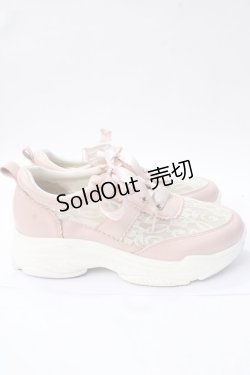 画像4: axes femme / レースハイテクスニーカー M ピンク Y-25-08-15-040-AX-SH-SZ-ZT501