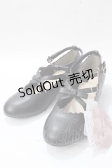 m petit by misako / AMリボンストラップパンプス LL 中黒 Y-25-08-15-042-LO-SH-SZ-ZY