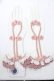 画像1: Hoshibako Works / 彩花磁　レース手袋  ピンク Y-25-08-15-006-LO-ZA-SZ-ZY (1)
