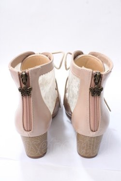 画像3: axes femme / チュールレースアップブーツ M ベージュ Y-25-08-15-044-AX-SH-SZ-ZY