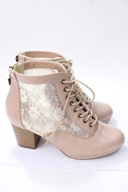 画像4: axes femme / チュールレースアップブーツ M ベージュ Y-25-08-15-044-AX-SH-SZ-ZY