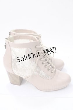 画像4: axes femme / チュールレースアップブーツ M ベージュ Y-25-08-15-044-AX-SH-SZ-ZY