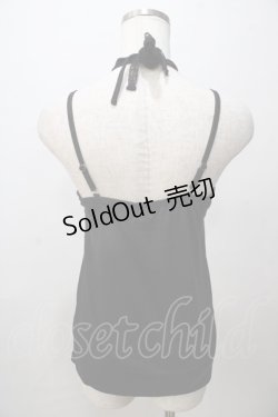 画像2: axes femme / ホルター付きキャミソール M 黒 Y-25-08-15-047-AX-TO-SZ-ZY