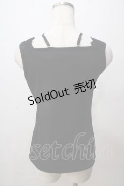 画像2: axes femme / ビジューホルター付きタンクトップ M 黒 Y-25-08-15-048-AX-TO-SZ-ZY
