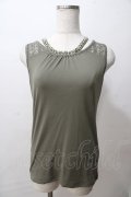 axes femme / ビジューストラップ付きタンク M カーキ Y-25-08-15-052-AX-TO-SZ-ZY
