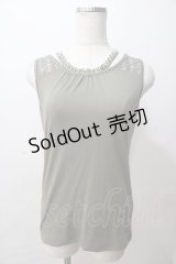 axes femme / ビジューストラップ付きタンク M カーキ Y-25-08-15-052-AX-TO-SZ-ZT190