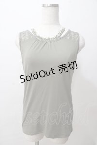 axes femme / ビジューストラップ付きタンク M カーキ Y-25-08-15-052-AX-TO-SZ-ZT190