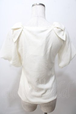 画像2: axes femme POETIQUE / スカラップシフォン袖トップス M 生成り Y-25-08-15-054-AX-TO-SZ-ZY