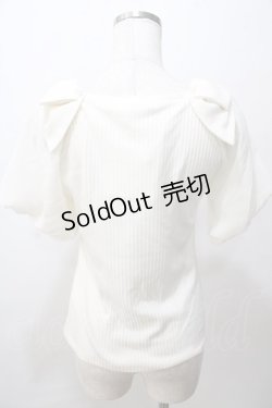 画像2: axes femme POETIQUE / スカラップシフォン袖トップス M 生成り Y-25-08-15-054-AX-TO-SZ-ZY
