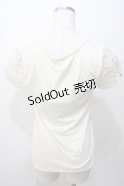 画像2: axes femme / 花刺繍チュール切替プルオーバー M 生成り Y-25-08-15-055-AX-TO-SZ-ZY