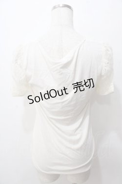 画像2: axes femme / レース使い半袖インナープルオーバー M 生成り Y-25-08-15-056-AX-TO-SZ-ZT0926A