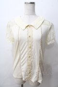 axes femme / レース使いブラウス風プルオーバー M 生成り Y-25-08-15-057-AX-TO-SZ-ZY
