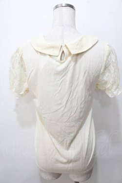 画像2: axes femme / レース使いブラウス風プルオーバー M 生成り Y-25-08-15-057-AX-TO-SZ-ZY