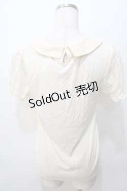 画像2: axes femme / レース使いブラウス風プルオーバー M 生成り Y-25-08-15-057-AX-TO-SZ-ZI