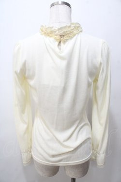 画像2: axes femme / サテンフリルトップス M 生成り Y-25-08-15-059-AX-TO-SZ-ZY