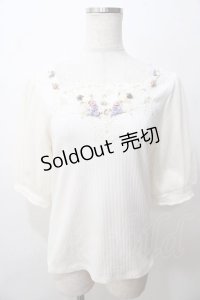 axes femme / ローズガーデンプルオーバー M 生成り Y-25-08-15-060-AX-TO-SZ-ZY