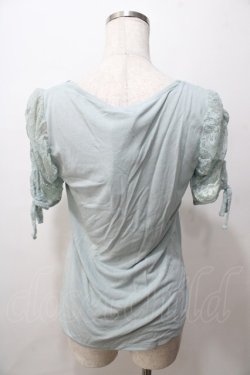 画像2: axes femme / レース袖プルオーバー M サックス Y-25-08-15-062-AX-TO-SZ-ZY