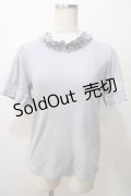 axes femme / 吸水速乾フリルビジュープルオーバー F グレー Y-25-08-15-063-AX-TO-SZ-ZY