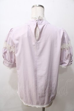 画像2: Maison de FLEUR / レース切替ブラウス  ラベンダー Y-25-08-15-073-LO-BL-SZ-ZY