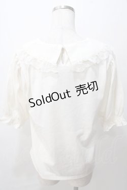 画像2: m petit by misako / NINA'sコラボ襟付きプルオーバー L 淡薄橙 Y-25-08-15-075-LO-TO-SZ-ZY
