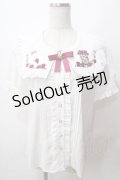 Amavel / Fruits Berry Jam半袖ブラウス F ボルドー Y-25-08-15-077-CA-BL-SZ-ZY