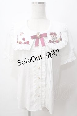 画像1: Amavel / Fruits Berry Jam半袖ブラウス F ボルドー Y-25-08-15-077-CA-BL-SZ-ZY