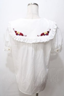 画像2: Amavel / Fruits Berry Jam半袖ブラウス F ボルドー Y-25-08-15-077-CA-BL-SZ-ZY