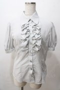 NO.S PROJECT / リリーブラウス M グレー Y-25-08-15-078-LO-BL-SZ-ZY