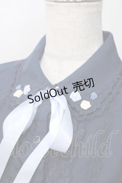 画像3: axes femme / 巻きバラ付きブラウス L 紺 Y-25-08-15-087-AX-BL-SZ-ZY
