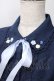 画像3: axes femme / 巻きバラ付きブラウス L 紺 Y-25-08-15-087-AX-BL-SZ-ZY (3)