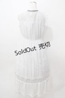 画像2: axes femme / レースレイヤードノースリワンピース  グレー Y-25-08-15-094-AX-OP-SZ-ZI