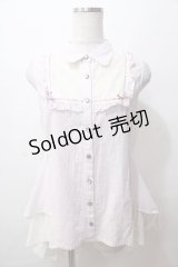 axes femme POETIQUE / ブロッキングストライプチュニ M ラベンダー Y-25-08-15-095-AX-OP-SZ-ZY