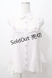axes femme POETIQUE / ブロッキングストライプチュニ M ラベンダー Y-25-08-15-095-AX-OP-SZ-ZY