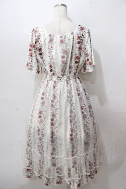 画像2: axes femme / 薔薇柄ラッフルチュールワンピース F 生成り Y-25-08-15-099-AX-OP-SZ-ZY
