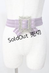 sha＊lan＊ra / リボンゴムベルト  ラベンダー Y-25-08-15-012-LO-ZA-SZ-ZY