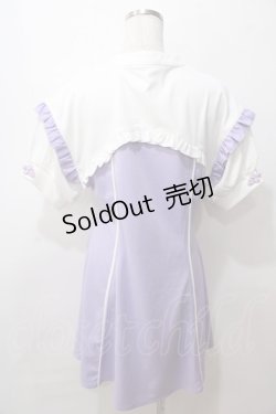 画像2: axes femme POETIQUE / チャイナ釦カットソーワンピース  ラベンダー Y-25-08-15-103-AX-OP-SZ-ZY