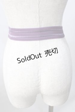 画像2: sha＊lan＊ra / リボンゴムベルト  ラベンダー Y-25-08-15-012-LO-ZA-SZ-ZY