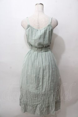 画像2: axes femme / カットワークレースコットンキャミワンピース M ミント Y-25-08-15-107-AX-OP-SZ-ZY