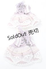 Ozz On / レースアップお袖留め  ラベンダー Y-25-08-15-013-OO-ZA-SZ-ZY