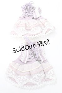 Ozz On / レースアップお袖留め  ラベンダー Y-25-08-15-013-OO-ZA-SZ-ZY