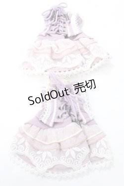 画像1: Ozz On / レースアップお袖留め  ラベンダー Y-25-08-15-013-OO-ZA-SZ-ZY