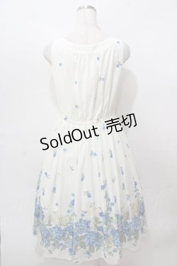 画像2: axes femme / あじさい柄ワンピース M キナリ Y-25-08-15-110-AX-OP-SZ-ZY