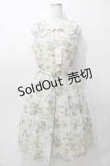 axes femme / 花柄セーラーワンピース M グリーン Y-25-08-15-112-AX-OP-SZ-ZY