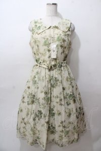 axes femme / 花柄セーラーワンピース M グリーン Y-25-08-15-112-AX-OP-SZ-ZY