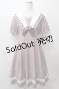 axes femme POETIQUE / クラシックセーラーワンピース  ピンク Y-25-08-15-117-AX-OP-SZ-ZY