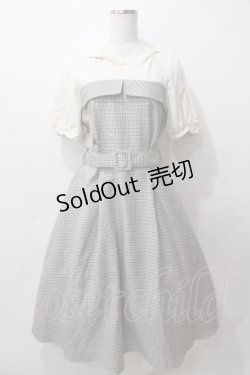 画像1: axes femme / レイヤード風パーカーワンピース M ベージュ Y-25-08-15-118-AX-OP-SZ-ZT115